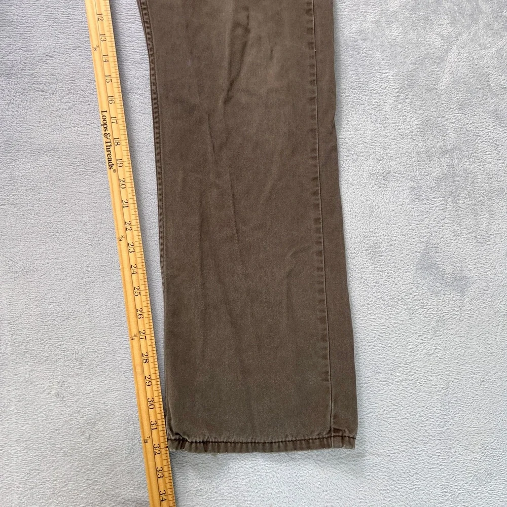Levi's 514 Men's Straight Fit Jeans 36x34 Brown Cotton‎ Earthy Neutral Workwear